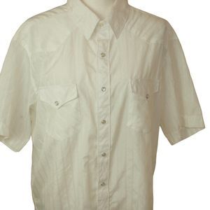 White Horse‎ Pearl Snap Button Western Shirt SZ XL